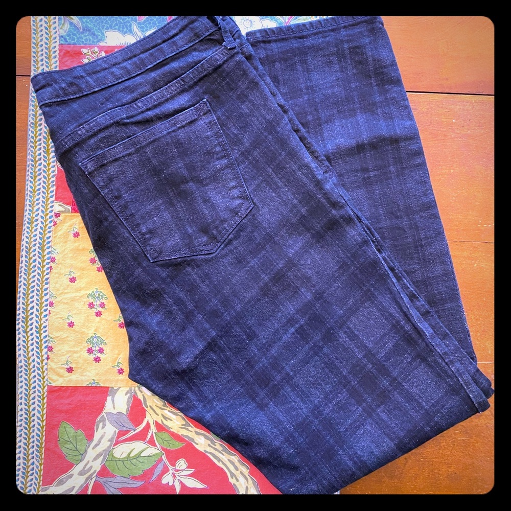 Gap plaid dark indigo jeans